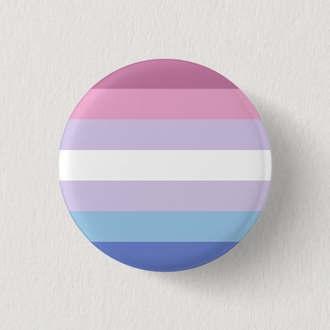 Badge Rond 2,50 Cm Drapeau de fierté bigendre (Devant)