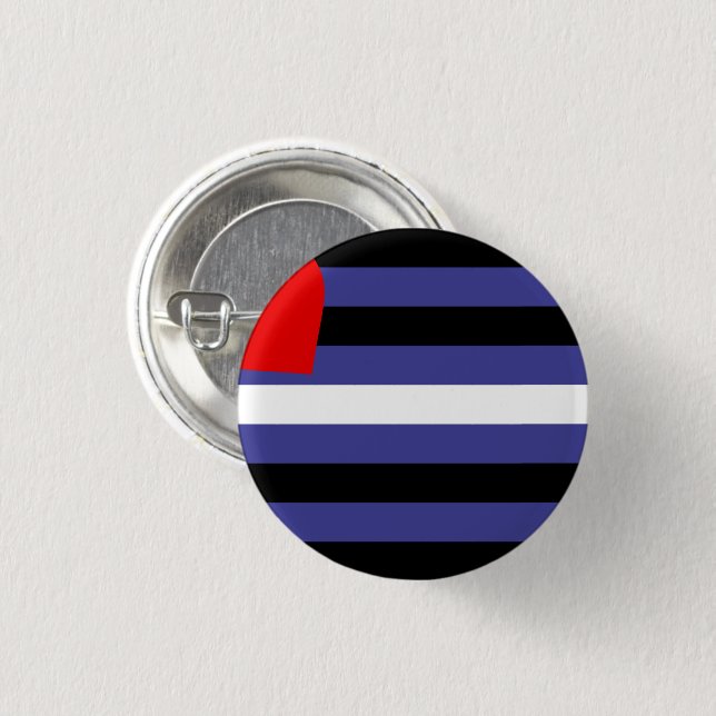 Badge Rond 2,50 Cm Drapeau de fierté cuir (Devant & derrière)