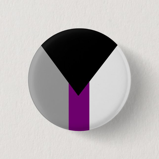 Badge Rond 2,50 Cm Drapeau de fierté demisexuel (Devant)