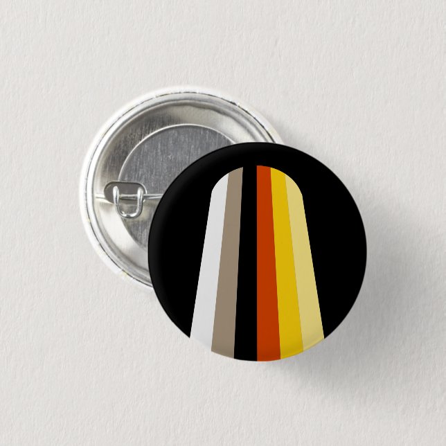 Badge Rond 2,50 Cm Drapeau de fierté des cheveux longs (Devant & derrière)