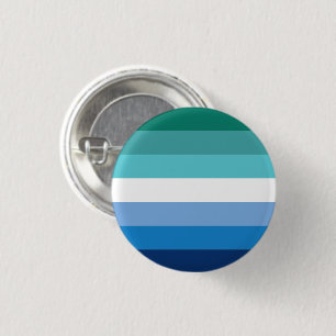 Badge Rond 2,50 Cm Drapeau de fierté gay masculin (Azur)