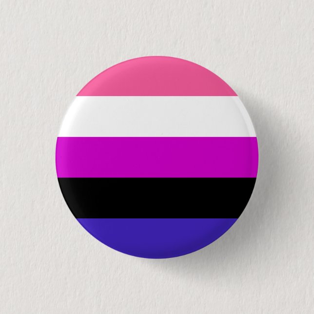 Badge Rond 2,50 Cm Drapeau de fierté genderfluid (Devant)