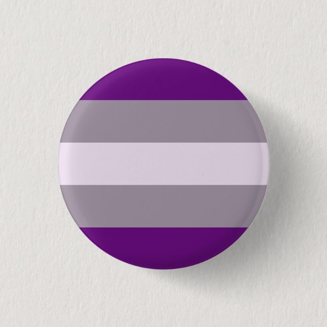 Badge Rond 2,50 Cm Drapeau de fierté grise sexuelle (Devant)