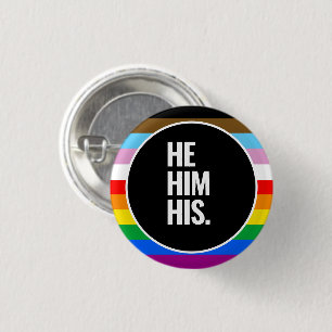 Badge Rond 2,50 Cm Drapeau de fierté inclusif LGBTQ+