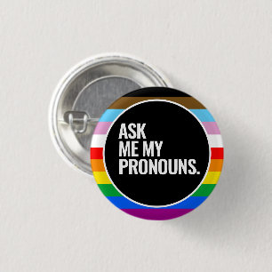Badge Rond 2,50 Cm Drapeau de fierté inclusif LGBTQ+