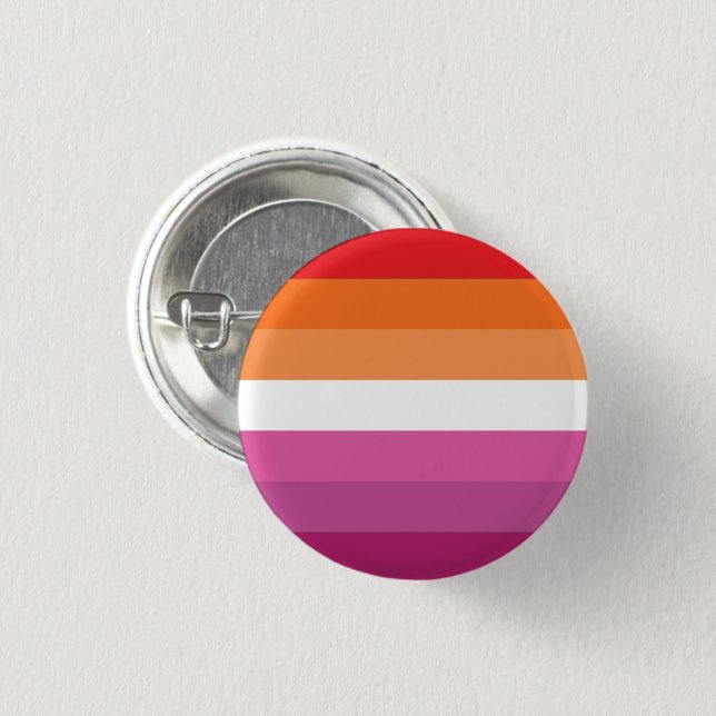 Badge Rond 2,50 Cm Drapeau de fierté lesbienne (Devant & derrière)