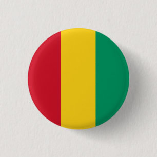 Badge Rond 2,50 Cm Drapeau de Guinée