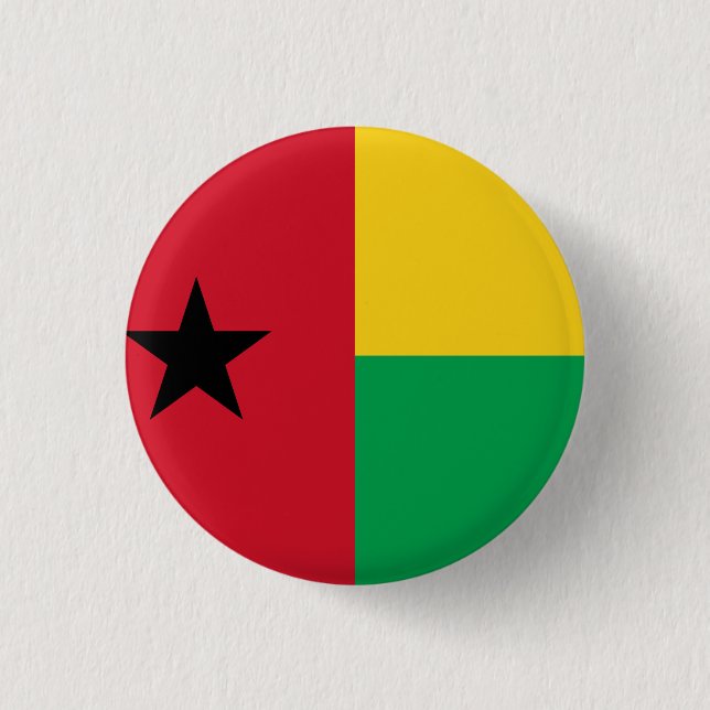 Badge Rond 2,50 Cm Drapeau de Guinée-Bissau (Devant)