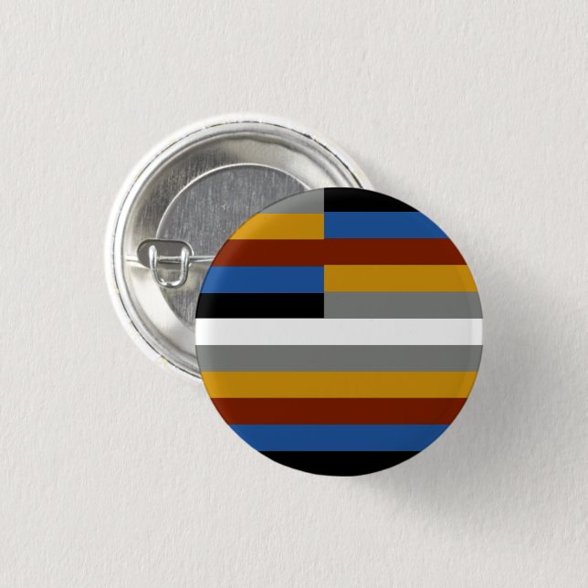 Badge Rond 2,50 Cm Drapeau de la fierté des freaks (Devant & derrière)