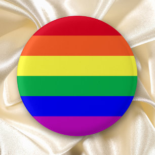 Badge Rond 2,50 Cm Drapeau de la fierté gay aux couleurs vives et aux