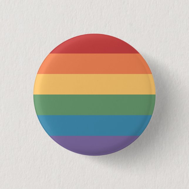Badge Rond 2,50 Cm Drapeau de la fierté gay Heathered (Devant)