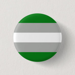 Badge Rond 2,50 Cm Drapeau de la fierté grise romantique