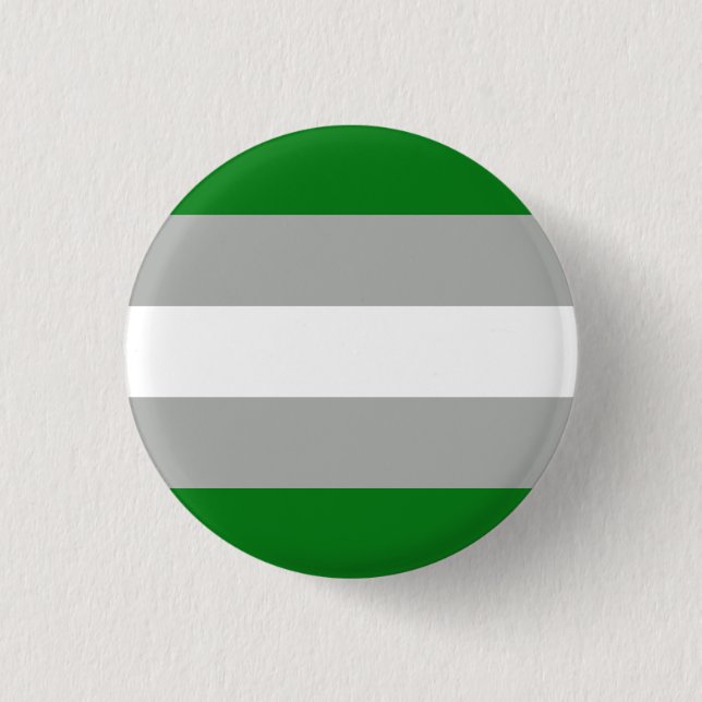 Badge Rond 2,50 Cm Drapeau de la fierté grise romantique (Devant)