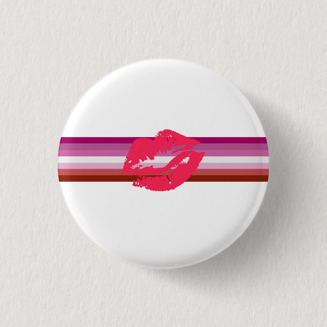 Badge Rond 2,50 Cm Drapeau de la fierté lesbienne (Devant)