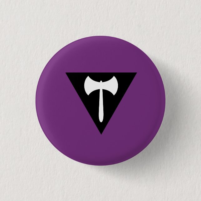 Badge Rond 2,50 Cm Drapeau de la fierté lesbienne (Devant)