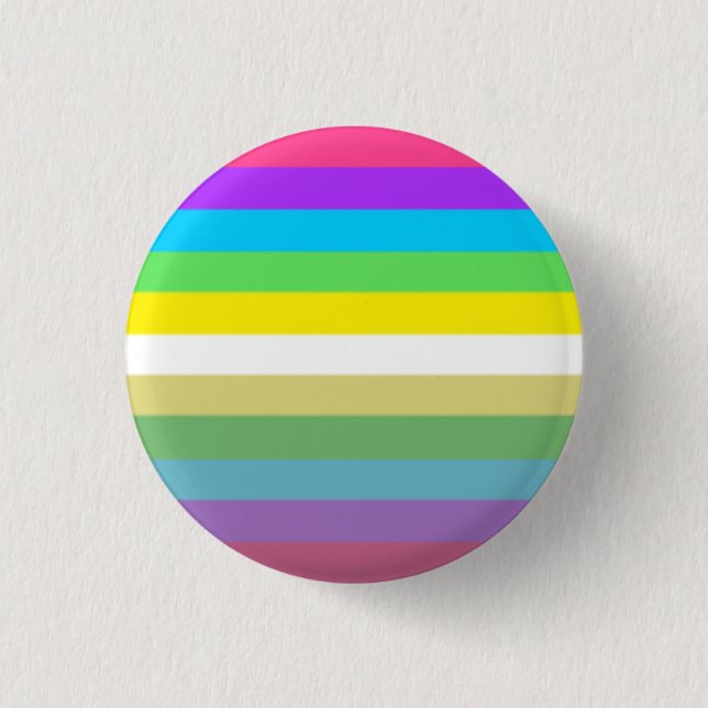 Badge Rond 2,50 Cm Drapeau de la fierté synesthegender (Devant)