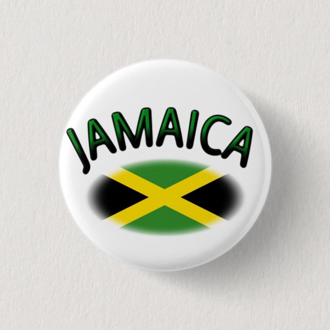 Badge Rond 2,50 Cm Drapeau de la Jamaïque (Devant)