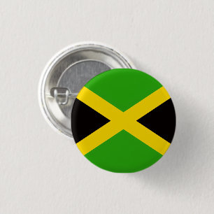 Badge Rond 2,50 Cm Drapeau de la Jamaïque Bouton Fierté Jamaïcaine