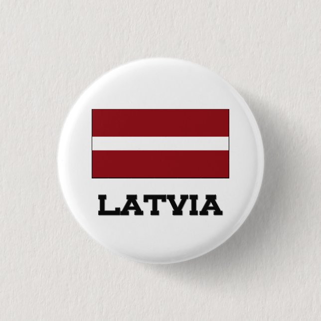 Badge Rond 2,50 Cm Drapeau de la Lettonie (Devant)