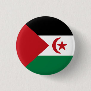 Badge Rond 2,50 Cm Drapeau de la République arabe sahraouie démocrati