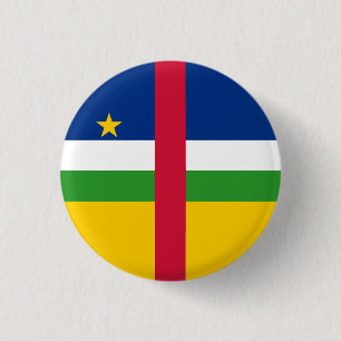 Badge Rond 2,50 Cm Drapeau de la République centrafricaine