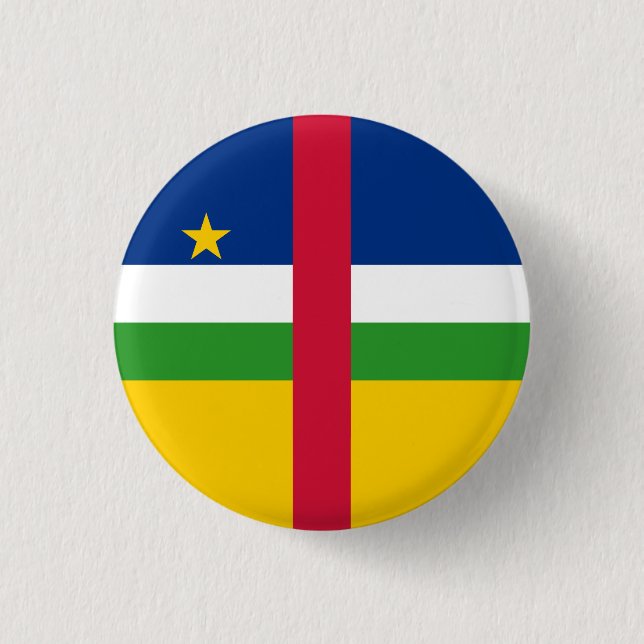 Badge Rond 2,50 Cm Drapeau de la République centrafricaine (Devant)