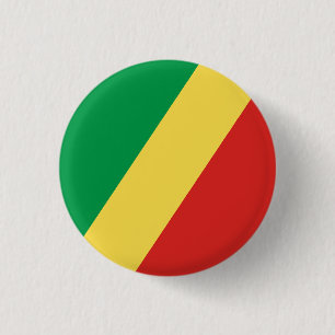 Badge Rond 2,50 Cm Drapeau de la République du Congo