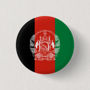 Badge Rond 2,50 Cm Drapeau de l'Afghanistan