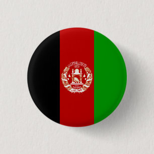 Badge Rond 2,50 Cm Drapeau de l'Afghanistan