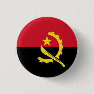 Badge Rond 2,50 Cm Drapeau de l'Angola