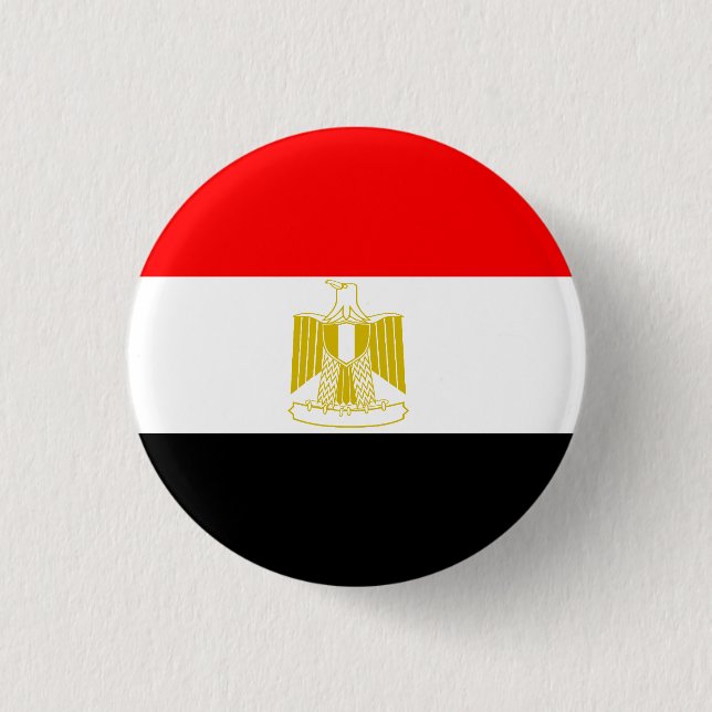 BADGE ROND 2,50 CM DRAPEAU DE L'EGYPTE (Devant)