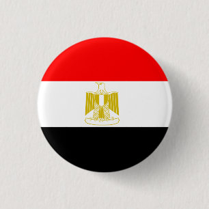 BADGE ROND 2,50 CM DRAPEAU DE L'EGYPTE