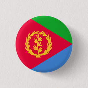 Badge Rond 2,50 Cm Drapeau de l'Érythrée