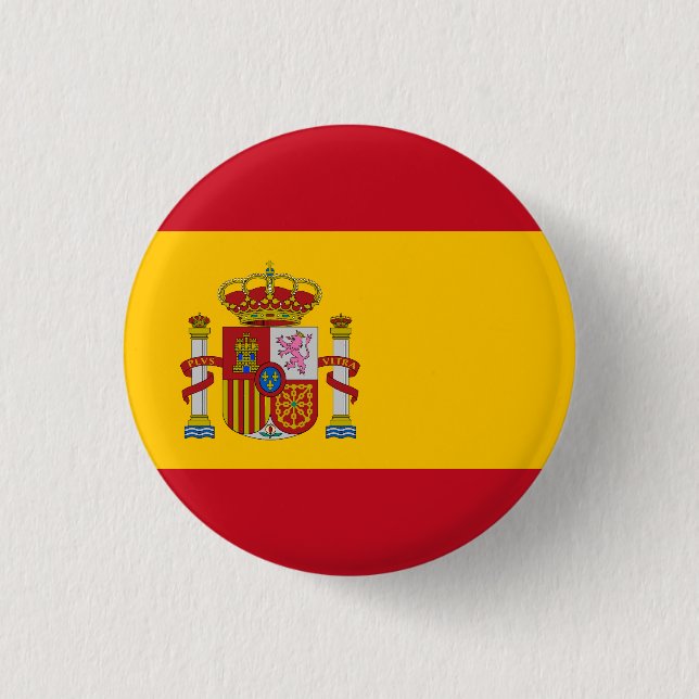 Badge Rond 2,50 Cm Drapeau de l'Espagne (Devant)