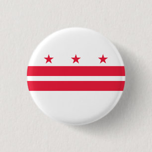 Badge Rond 2,50 Cm Drapeau de l'État de Washington DC