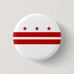 Badge Rond 2,50 Cm Drapeau de l'État de Washington DC
