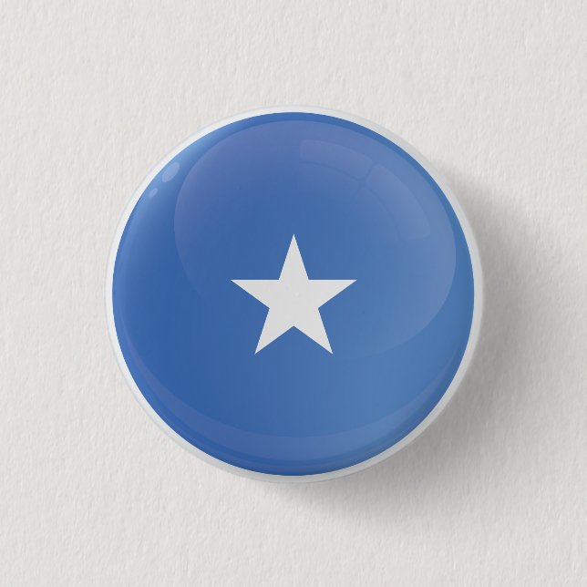 Badge Rond 2,50 Cm Drapeau de l'icône ronde de Somalie (Devant)