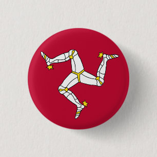 Badge Rond 2,50 Cm Drapeau de l'île de Triskelion