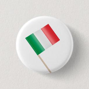 Badge Rond 2,50 Cm Drapeau de l'Italie