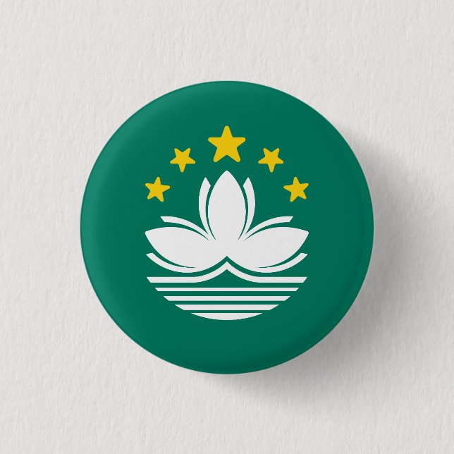 Badge Rond 2,50 Cm Drapeau de Macao (Devant)