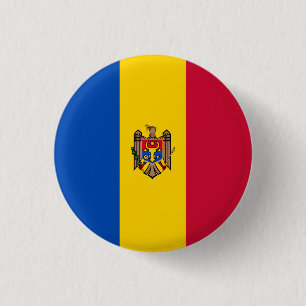 Badge Rond 2,50 Cm Drapeau de Moldavie