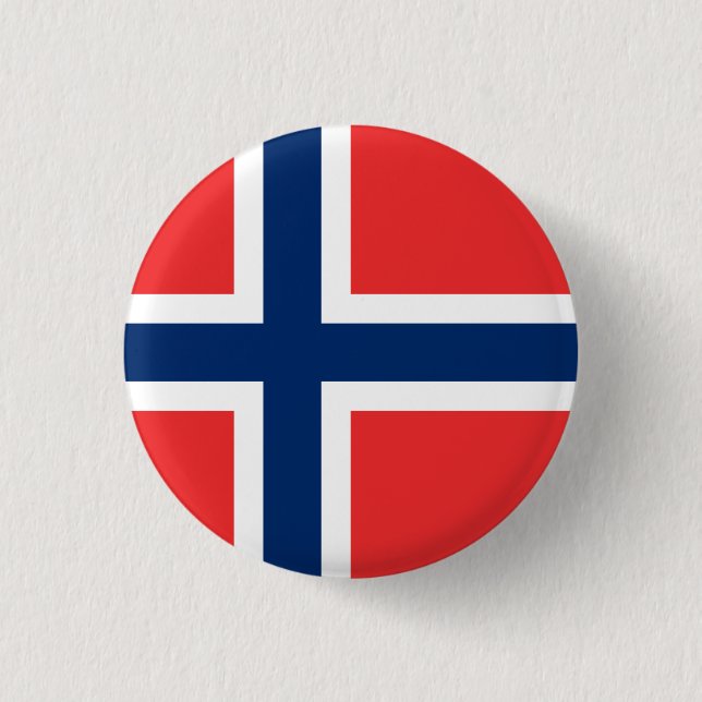 Badge Rond 2,50 Cm Drapeau de Norway (Devant)