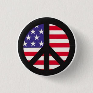 Badge Rond 2,50 Cm Drapeau de paix