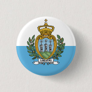 Badge Rond 2,50 Cm Drapeau de Saint-Marin