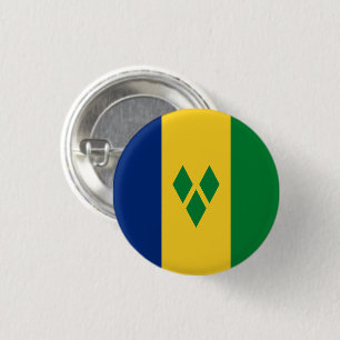 Badge Rond 2,50 Cm Drapeau de Saint-Vincent-et-les Grenadines Vincy