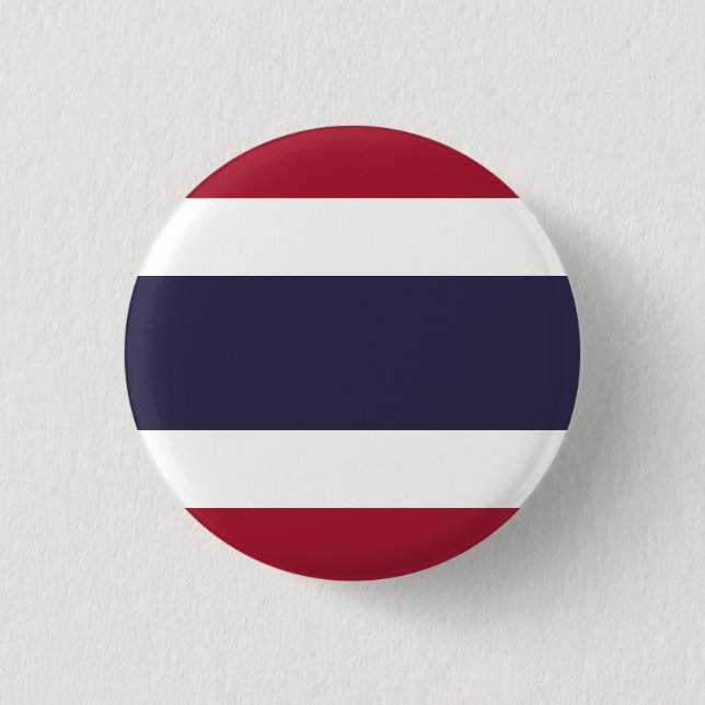 Badge Rond 2,50 Cm Drapeau de Thaïlande (Devant)