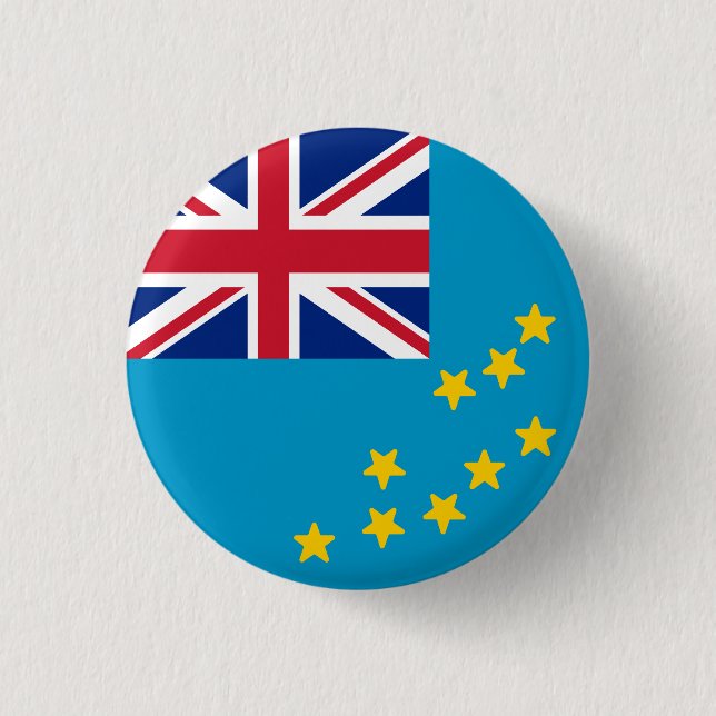 Badge Rond 2,50 Cm Drapeau de Tuvalu (Devant)
