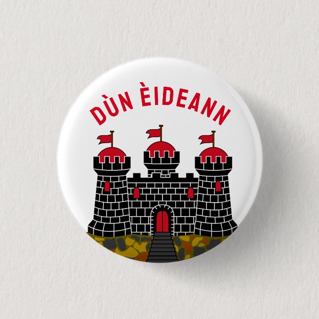 Badge Rond 2,50 Cm Drapeau d'Édimbourg - ÉCOSSE (Devant)