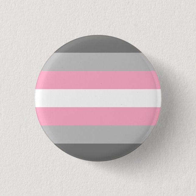 Badge Rond 2,50 Cm Drapeau demigirl LGBT  (Devant)