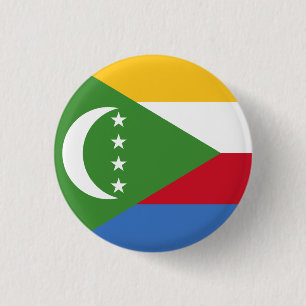 Badge Rond 2,50 Cm Drapeau des Comores
